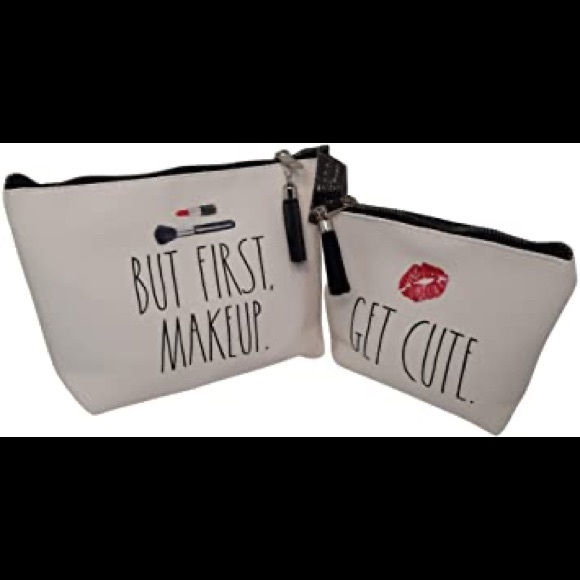 Rae Dunn Bag Set “But First Makeup” &  “Get Cute” - Picture 6 of 6